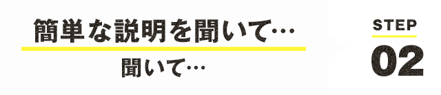 説明を聞いて